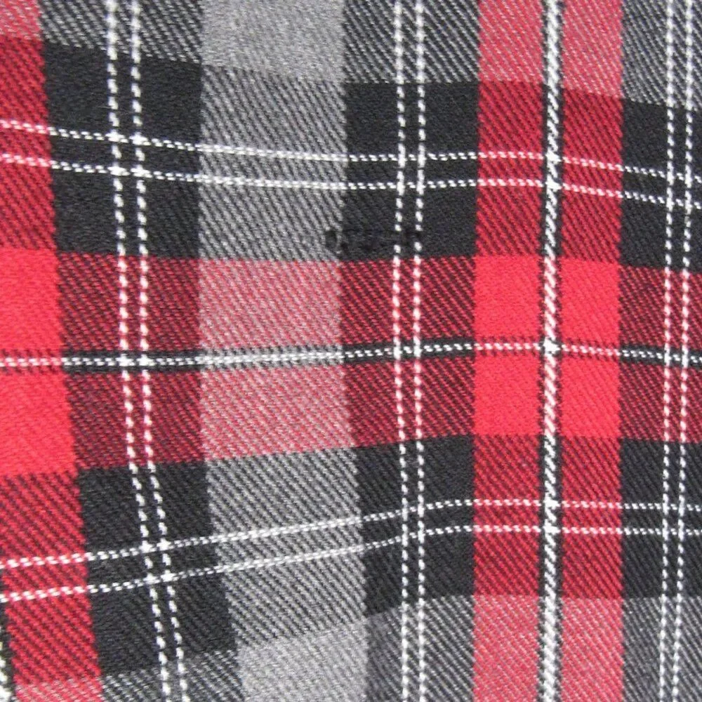 Girls Size 5 Plaid Red Black Jumper Dress Apple Buttons VTG Retro Schoolwear